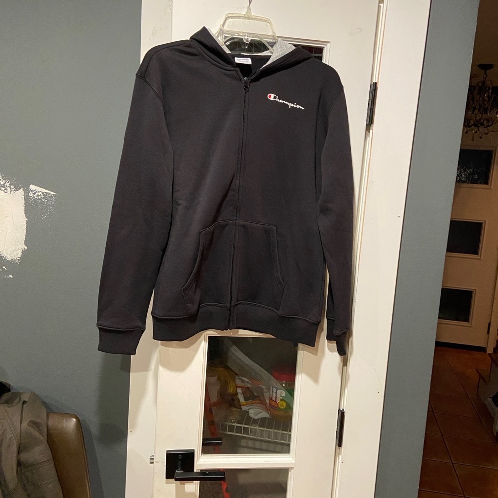 Champion Black and Gray Hoodie